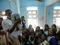 Art to Schools, Kite Painting Demonstration by Chitra Vaidya at Madhavrao Bhagwat High School, Vile Parle, Mumbai Art to Schools, Kite Painting Demonstration by Chitra Vaidya at Madhavrao Bhagwat High School, Vile Parle, Mumbai